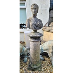 Lady Bust On Plinth SOLD